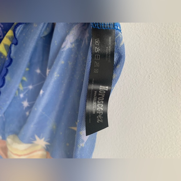 Horoscopez by Dolls Kill - navy blue mesh celestial dress - Picture 4 of 10